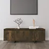 Image de vidaXL Meuble TV chêne fumé 120x30x40,5 cm bois d'ingénierie813050