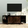 Image de Meuble TV chêne fumé 130x35x50 cm bois d ingénierie