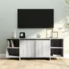Image de Meuble TV sonoma gris 130x35x50 cm bois d ingénierie