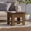 Image de Table basse chêne marron 55x55x42 cm bois d ingénierie