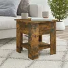 Image de Table basse Chêne fumé 40x40x42 cm Bois d ingénierie