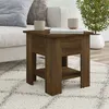 Image de Table basse chêne marron 40x40x42 cm bois d ingénierie