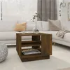 Image de vidaXL Table basse chêne fumé 55x55x43 cm bois d'ingénierie813086