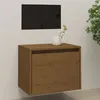 Image de vidaXL Armoire murale Marron miel 45x30x35 cm Bois de pin massif813441