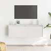 Image de Armoire murale Blanc 100x30x35 cm Bois de pin massif
