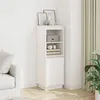 Image de Buffet haut Blanc 37x34x110 cm Bois massif de pin