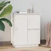 Image de vidaXL Buffet Blanc 60x34x75 cm Bois massif de pin813391