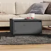Image de vidaXL Table basse Gris 55x56x32 cm Bois massif de pin813407