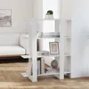 Image de vidaXL Bibliothèque/Séparateur de pièce Blanc 100x30x123,5 cm811538