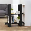 Image de vidaXL Bibliothèque/Séparateur de pièce Noir 80x30x123,5 cm811584