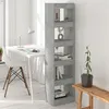 Image de Bibliothèque Séparateur de pièce Gris béton 40x30x166 cm