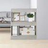 Image de vidaXL Bibliothèque/Séparateur de Pièce Étagère à Livres Meuble de Rangement Paravent Cloison de Séparation Diviseur Salon Gris Béton 60x30x72 cm