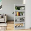 Image de vidaXL Bibliothèque/Séparateur de pièce Gris béton bois d'ingénierie811668
