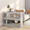 Image de Bibliothèque Séparateur de pièce Gris béton 100x30x72 cm