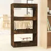 Image de Bibliothèque Séparateur de pièce Chêne fumé Bois d ingénierie