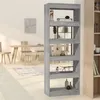 Image de Bibliothèque Séparateur de pièce Sonoma gris Bois d ingénierie