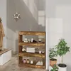 Image de Bibliothèque Séparateur de pièce chêne fumé bois d ingénierie