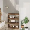 Image de vidaXL Bibliothèque/Séparateur de pièce chêne marron bois d'ingénierie813619