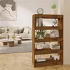 Image de vidaXL Bibliothèque/Séparateur de pièce Chêne fumé Bois d'ingénierie813620