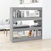 Image de Bibliothèque Séparateur de pièce sonoma gris 100x30x103 cm