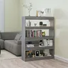 Image de vidaXL Bibliothèque/Séparateur de pièce sonoma gris 100x30x135 cm813636