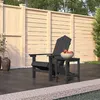 Image de Chaise vidaxl H. 46 cm empilable non pliable exterieur en polyethylene gris