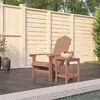 Image de Chaise vidaxl exterieur empilable non pliable H. 46 cm en polyethylene marron