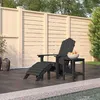 Image de Chaise Vidaxl exterieur en bois massif gris H. 46 cm