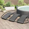 Image de vidaXL Panneaux de chauffage solaire de piscine courbés 3 pcs 110x65cm