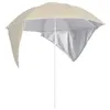 Image de vidaXL Parasol de Plage avec Parois Latérales, Pare-soleil de Patio, Abri de Soleil, Parasol de Jardin Terrasse Cour 318836