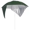 Image de vidaXL Strandparasol met zijwanden 215 cm groen318838
