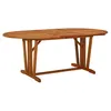 Image de Table de jardin 200x100x75 cm Bois d eucalyptus solide
