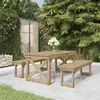 Image de vidaXL 3-delige Tuinset geïmpregneerd massief grenenhout3096621