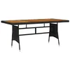 Image de vidaXL Acacia Table de Jardin Table de Salle à Manger de Patio Meuble de Repas de Terrasse Table à Dîner d'Extérieur Noir 318694