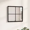 Image de vidaXL Miroir mural Noir 40x40 cm métal 342204