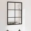 Image de vidaXL Miroir mural Noir 60x40 cm Métal