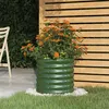 Image de vidaXL Jardinière de Jardin Pot à Fleurs Boîte à Plantes Lit Surélevé Patio Terrasse Extérieur Acier Galvanisé 40x40x36 cm 318843