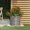 Image de Jardinière de jardin Acier enduit de poudre 40x40x36 cm Gris