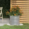Image de Jardinière de jardin Acier enduit de poudre 40x40x36 cm Argenté
