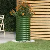 Image de Jardinière de jardin Acier enduit de poudre 40x40x68 cm Vert