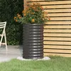 Image de Jardinière Acier enduit de poudre 40x40x68 cm Anthracite
