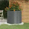 Image de Pot de Jardin, Acier Peint par Poudre, 80X80X68 Cm, Anthracite