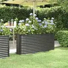 Image de Lit surélevé de jardin Acier enduit de poudre Anthracite