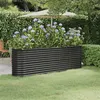 Image de Lit surélevé de jardin Acier enduit de poudre Anthracite