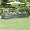 Image de Vidaxl Jardinière Surélevée, Acier Revêtu par Poudre, 296X80X36 Cm