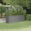 Image de Vidaxl Jardinière Surélevée, Acier Peint par Poudre 224X80X68 Cm, Grise