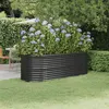 Image de Lit surélevé de jardin Acier enduit de poudre Anthracite