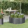 Image de Vidaxl Jardinière Surélevée, Acier Revêtu par Poudre, 100X100X36 Cm