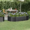 Image de Lit surélevé de jardin Acier enduit de poudre Anthracite