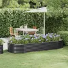 Image de Lit surélevé de jardin Acier enduit de poudre Anthracite